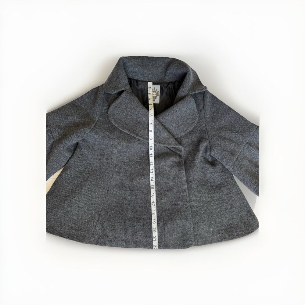Designer Vintage MK2K gray bolero jacket Size M, Cropped With Bell Sleeves Y2K - Picture 7 of 11